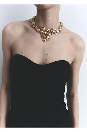 گردنبند جواهر رنگی زنانه برنجی Alice İsstanbul - کد 934163880