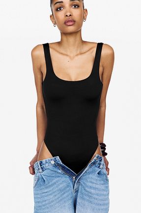 بادی مشکی زنانه یقه مربعی Pull & Bear - کد 934159542