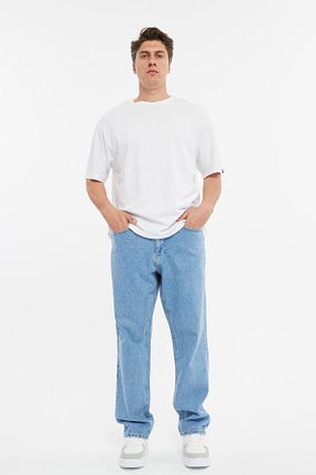 شلوار جین متالیک مردانه پاچه پهن CEDY DENIM - کد 823681900