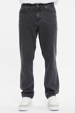 شلوار جین طوسی مردانه پاچه پهن CEDY DENIM - کد 823681670