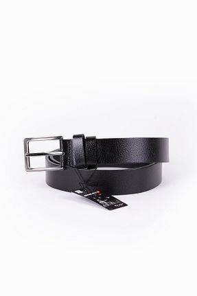 کمربند مشکی زنانه چرم خالص DERRYS - کد 934189274
