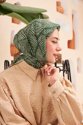 روسری سبز 90 x 90 Moda Mevsimi - کد 747323509