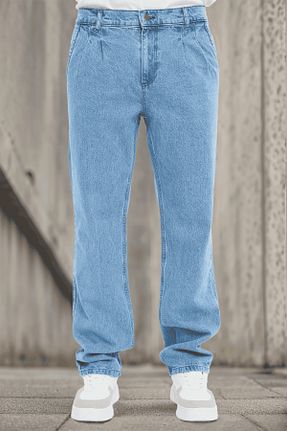 شلوار جین متالیک مردانه پاچه پهن CEDY DENIM - کد 823862501