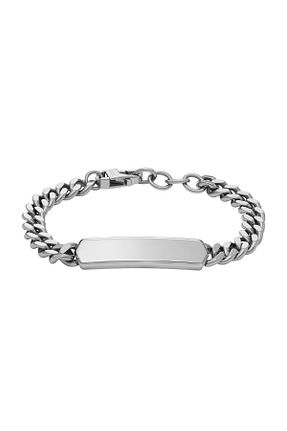 دستبند استیل (فولاد) طوسی مردانه استیل (فولاد) Fossil - کد 862556865