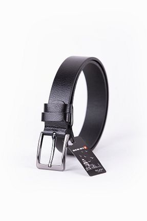 کمربند مشکی زنانه چرم خالص DERRYS - کد 934189274
