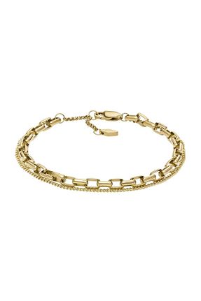 دستبند جواهر طلائی زنانه استیل (فولاد) Fossil - کد 862556736