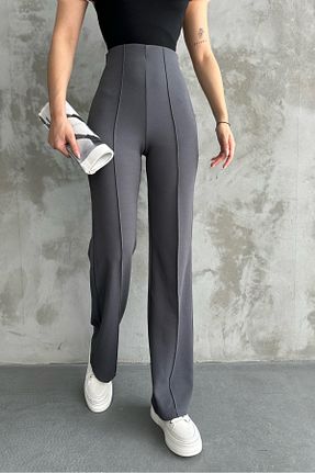 شلوار طوسی زنانه پنبه - پلی استر - الاستین macharel jeans - کد 797835819