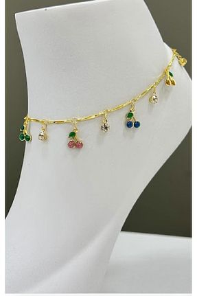 خلخال جواهر رنگی زنانه استیل (فولاد) Neesh - کد 934232686