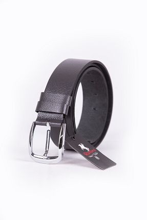 کمربند طوسی زنانه چرم خالص DERRYS - کد 934230536