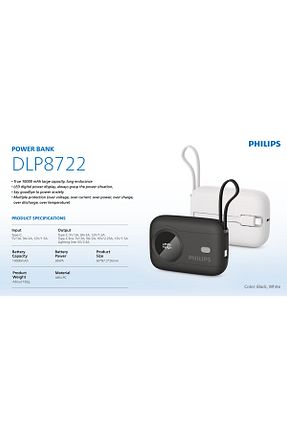 پاور بانک مشکی 7900 - 11500 Philips - کد 934230634