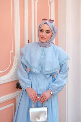 لباس حجاب آبی زنانه Çan Butik - کد 934257852