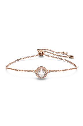 دستبند استیل (فولاد) صورتی زنانه استیل (فولاد) Swarovski - کد 331847566
