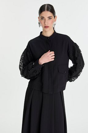 ست بالاتنه و پائین تنه حجاب مشکی زنانه رگولار Zühre - کد 934247611