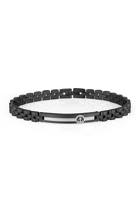 دستبند استیل (فولاد) مشکی مردانه استیل (فولاد) PARİGİ - کد 147655244