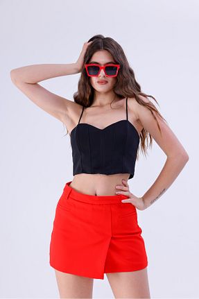 شلوارک و برمودا قرمز زنانه شلوارک دامنی LA PANTE - کد 934258788