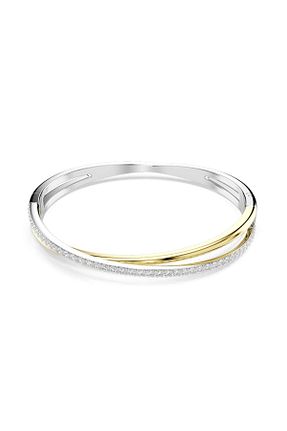 دستبند استیل (فولاد) طلائی زنانه استیل (فولاد) Swarovski - کد 850004885