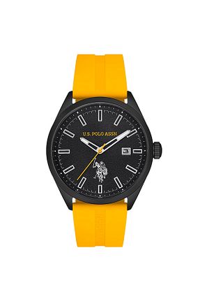 ساعت مچی زرد مردانه 43 میلی متر U.S. Polo Assn. - کد 704934689