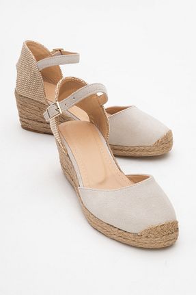 صندل بژ زنانه پاشنه پر luvishoes - کد 934282493