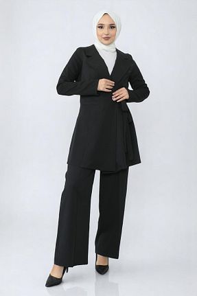 ست بالاتنه و پائین تنه حجاب سفید زنانه رگولار Missvalle - کد 934274687