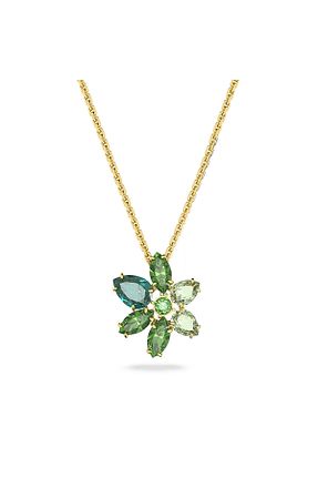 گردنبند جواهر رنگی زنانه سنگ طبیعی Swarovski - کد 672687609