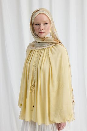 شال زرد زنانه cs camellia scarf - کد 935184149