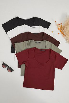 بادی رنگی زنانه یقه U Arma Life - کد 935182952