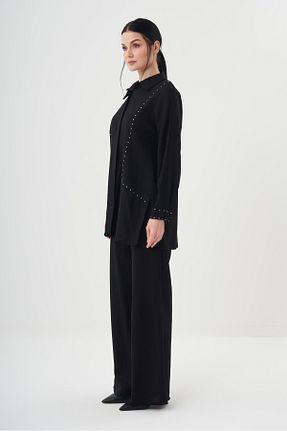 ست بالاتنه و پائین تنه حجاب مشکی زنانه اورسایز Jupe - کد 934278175