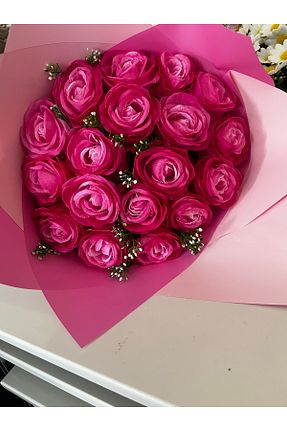 گل خشک و مصنوعی صورتی KAYZEN - کد 934271317