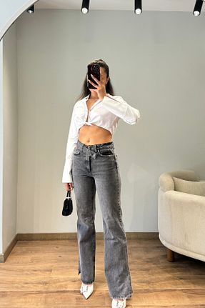 شلوار طوسی زنانه بافتنی Güneş - کد 876760528