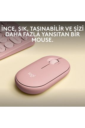 ماوس صورتی logitech - کد 769200534