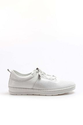 کفش کژوال سفید زنانه چرم خالص Fast Step - کد 87975931