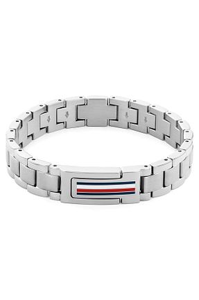 دستبند جواهر طوسی مردانه استیل (فولاد) Tommy Hilfiger - کد 850004205
