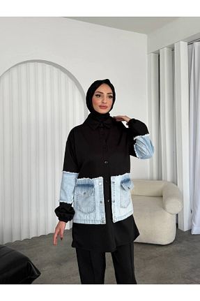 ست بالاتنه و پائین تنه مشکی زنانه بافتنی tesettürmoda - کد 935200734