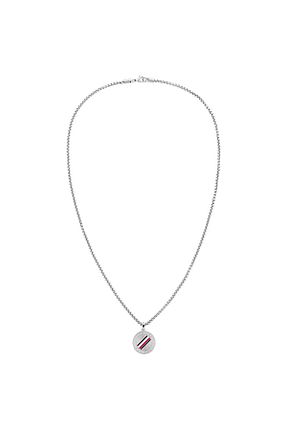 گردنبند استیل ( فولاد ) طوسی مردانه استیل (فولاد) Tommy Hilfiger - کد 35773095