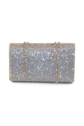 کیف مجلسی طوسی زنانه پارچه ای KEEBA - کد 923987904