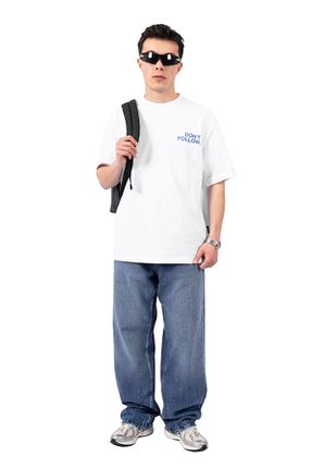 تیشرت سفید مردانه اورسایز THE DAD - کد 934292654