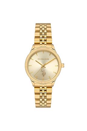 ساعت مچی طلائی زنانه 26-30 میلی متر U.S. Polo Assn. - کد 661506504