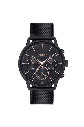 ساعت مچی مشکی مردانه استل (فولاد) Wesse - کد 35461604