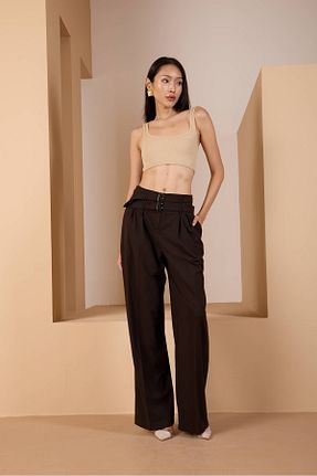 شلوار قهوه ای زنانه بافتنی Bolivente - کد 934304424