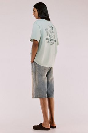 تیشرت سبز مردانه اورسایز H&M - کد 929354442