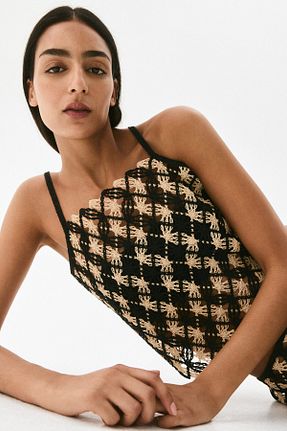 بلوز مشکی زنانه ساده H&M - کد 929579950