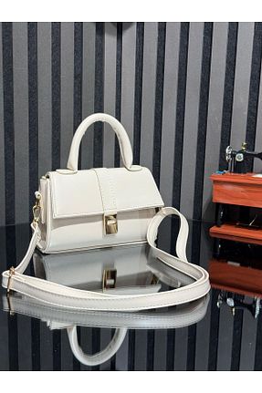 کیف دوشی سفید زنانه چرم مصنوعی bahwar - کد 934355881