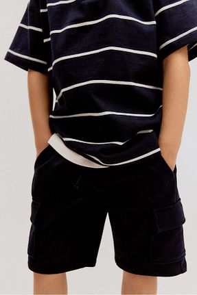 شلوارک و برمودا سرمه ای بچه گانه رگولار H&M - کد 900837090