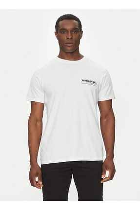 تیشرت سفید مردانه یقه دوچرخه Quiksilver - کد 934351902