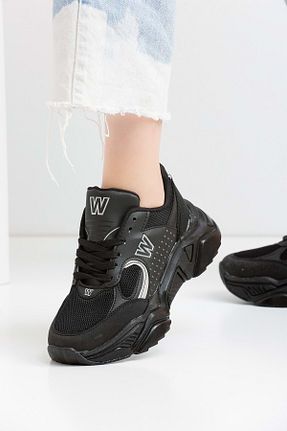 کفش اسنیکر مشکی زنانه بند دار Devida - کد 650583962