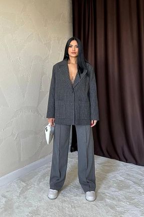 شلوار طوسی زنانه بافتنی nedo7 - کد 935294402