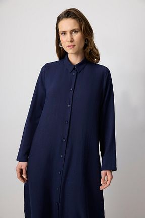 لباس حجاب سرمه ای زنانه نیمه فیت Touche Prive - کد 934387006