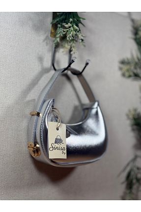 کیف دستی متالیک زنانه ابعاد کوچک SİNİSA BAG - کد 933433621