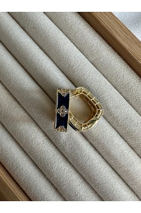 گوشواره جواهر سرمه ای زیرکن ringbox - کد 934406632
