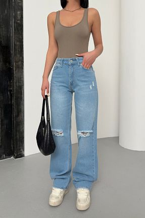 شلوار جین آبی زنانه پاچه پهن XRAY JEANS - کد 934416476
